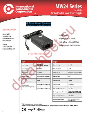MW2415-760-NC-BK datasheet  